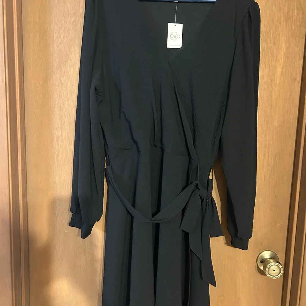 Cato Elegant Black Long Sleeve Dress - Picture 1 of 3